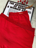 貓人（MiiOW）紅襪子本命年馬年紅內褲男純棉結婚喜慶鴻運套裝平角褲頭四角褲衩 曬單實(shí)拍圖