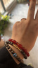 九華山王菲同款正宗沉香木手串女生收藏級檀香手鏈三八節女神禮物婦女節 金蓮沉香手串雙圈6mm 曬單實(shí)拍圖