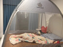 日本進(jìn)口夏季蒙古包蚊帳家用臥室新款免安裝兒童防摔塵可折疊紋帳 蘋(píng)果【雙門(mén)免安裝  加寬加大加 1.2m床【1.2寬*2.0長(cháng)】遮光防塵 曬單實(shí)拍圖