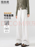 雪茜曼鉚釘闊腿褲女2026春季新款高腰顯瘦鐮刀褲寬松遮胯直筒休閑褲子女 曬單實(shí)拍圖