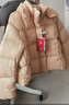 坦博爾泡芙羽絨服女短款脫卸帽秋冬保暖外套25新款5530520D松露橘粉165 曬單實(shí)拍圖