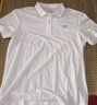 特步短袖T恤男裝新款透氣耐磨t恤翻領(lǐng)polo衫速干冰絲感休閑運動(dòng)服上衣 白色(速干翻領(lǐng)) L /175 曬單實(shí)拍圖
