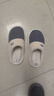 潔麗雅（Grace）棉拖鞋男士秋冬季室內防臭防滑居家保暖厚底踩屎感拖鞋男款冬天 曬單實(shí)拍圖