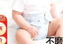 Babyprints尿布兜嬰兒隔尿褲透氣防水防側漏可洗按扣款藍色3條裝大碼 曬單實(shí)拍圖