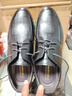 回力官方男鞋皮鞋男春季正裝鞋英倫風(fēng)厚底商務(wù)鞋百搭鞋子男 黑色 42 曬單實(shí)拍圖