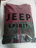 JEEP SPIRIT奧粒絨拼接提花外套男裝加絨加厚夾克秋冬季大碼胖子休閑開(kāi)衫衛衣 紅色【420G雙面奧粒絨】 2XL 145-160斤 曬單實(shí)拍圖