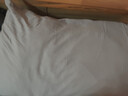 紅豆A類(lèi)純棉枕套機洗單人枕頭套純棉枕芯套加厚內膽套48x74cm銀灰一只 曬單實(shí)拍圖
