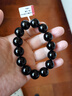 石玥珠寶精品16mm天然黑曜石手串本命年佛珠轉運珠水晶手鏈男女士款禮物 曬單實(shí)拍圖