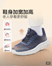 足力健中老年健步輕便軟底送爸爸休閑散步鞋2431369J藍-男 39 曬單實(shí)拍圖