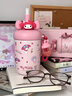 NEXT JOSZ英國聯(lián)名正版三麗鷗女生吸管保溫杯高顏值316不銹鋼  hellokitty 凱蒂貓560ml+禮品袋+雨傘+杯刷+吸管刷+品牌手提禮盒 曬單實(shí)拍圖
