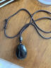 施華索尼亞馬年生肖天然黑曜石水滴吊墜水滴形黑色掛墜掛件項鏈男女士飾品 水滴吊墜【棕色掛繩】?jì)?yōu)選黑曜石 36*26*13mm 曬單實(shí)拍圖