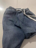 牛仔褲男新款褲子男生春夏秋季美式寬松男士長(cháng)褲青少年直筒褲 藍色 XL 曬單實(shí)拍圖