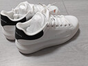 奧古獅登（Agsdon）小白鞋女春季百搭運動(dòng)休閑鞋女學(xué)生增高厚底板鞋 10216 白黑 37 曬單實(shí)拍圖