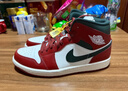 Jordan男AJ1小芝加哥配色 JORDAN 1中幫運動(dòng)休閑鞋DQ8426-105白紅42.5 曬單實(shí)拍圖