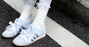 adidas「冰淇淋T頭鞋」VS JOG 2.0薄底運動(dòng)鞋男女阿迪達斯輕運動(dòng)   淺天藍/金屬銀/亮白 (推薦女生選小半碼)   38.5 曬單實(shí)拍圖