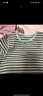 babylove嬰兒連體衣春秋款寶寶哈衣條紋家居服爬服睡衣莫代爾保暖衣服 曬單實(shí)拍圖