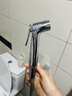 九牧（JOMOO） 增壓馬桶噴槍套裝一進(jìn)二出角閥水龍頭高壓沖洗婦洗器加壓噴頭 手持噴槍+1.5米軟管+墻座 曬單實(shí)拍圖