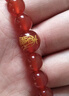 石傳百世紅瑪瑙手串男女款平安符八卦轉運珠水晶情侶手鏈本命年生日禮物 曬單實(shí)拍圖