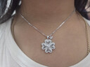 EMPORIO ARMANI阿瑪尼銀色幸運芯四葉草女士項鏈生日禮物送女友次日達EG3607040 曬單實(shí)拍圖
