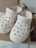 QYCKABY醫用手術(shù)室拖鞋女款夏季外穿2026新款厚底eva防滑防臭護士洞洞鞋 白粉 38-39 正碼【內長(cháng)245mm】 曬單實(shí)拍圖