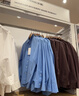 優(yōu)衣庫女裝全棉襯衫/長(cháng)袖襯衣休閑通勤外套26春夏新款482828 63 天藍色 M 曬單實(shí)拍圖