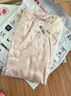 絲界重磅真絲睡裙女100%桑蠶絲寬松短袖公主裙睡衣手工繡花家居服禮物 曬單實(shí)拍圖