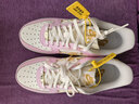耐克NIKE緩震板鞋女空軍一號 AIR FORCE 1 運動(dòng)鞋 IB2574-600粉白38 曬單實(shí)拍圖