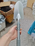 米聆園藝小鏟子種花種菜家用工具鐵鏟戶(hù)外翻土鋤頭多肉花鏟鐵鍬花鏟A [淬火鋼]園藝大鏟+把雙用 曬單實(shí)拍圖
