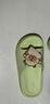 土豆屋兒童拖鞋中大童小孩室內外防滑軟底親子卡皮巴拉涼拖鞋 綠色36碼 曬單實(shí)拍圖