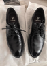 意爾康男鞋圓頭商務(wù)正裝鞋春秋單鞋系帶皮鞋德比婚鞋 53449W 黑色 42 曬單實(shí)拍圖