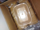 兼至一次性餐盒牛皮紙野餐盒飯盒水果食品包裝紙盒上班族打包盒泡面碗 750ml牛皮方盒+耐熱pp蓋（10套） 曬單實(shí)拍圖