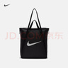 耐克訓練運動(dòng)托特包冬季魔術(shù)貼實(shí)用收納拼接NIKE DR7217 010黑/黑/白 均碼 曬單實(shí)拍圖