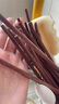雙槍紅檀木筷子天然抗菌木筷 家用實(shí)木無(wú)漆無(wú)蠟筷子餐具套裝10雙 曬單實(shí)拍圖