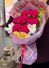 初朵廣志給美伢花針織手工蠟筆小新永生花束生日禮物結婚紀念日成人禮 曬單實(shí)拍圖