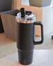 STANLEY保溫杯水杯巨無(wú)霸吸管杯PRO保溫保冷大容量杯子戶(hù)外居家男女禮物 【熱賣(mài)T0P5】黑色- 887ml 曬單實(shí)拍圖