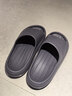 京東京造【泡泡云】踩屎感厚底輕盈防滑外穿拖鞋涼拖男士 灰色42-43 曬單實(shí)拍圖