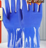 勝麗 V-FLEX? VLP801 PVC浸塑磨砂手套27cm耐磨耐油防酸堿 機械維修勞保防護手套 5副裝 曬單實(shí)拍圖