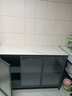 錦之洛廚房多功能置物架置物柜微波爐收納架餐邊柜一體靠墻櫥柜木板柜子 上翻門(mén)木板柜三層長(cháng)600寬420高800-灰色 曬單實(shí)拍圖