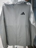 adidas情侶款拒水防曬UPF50+連帽防曬衣男女阿迪達斯官方輕運動(dòng) 灰石綠   S 曬單實(shí)拍圖