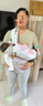 usbeesbaby清涼一夏嬰兒背帶M坐姿護髖四季通用透氣網(wǎng)面外出抱娃神器 牛奶白冰絲棉JDQ 曬單實(shí)拍圖