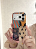 素洛適用蘋(píng)果17promax手機殼秋冬豹紋拼接美拉德系iPhone16pro甜酷辣妹時(shí)尚15簡(jiǎn)約超好看14大孔保護套 雙層-橘藍條紋拼接豹紋 iPhone 17 Pro Max 曬單實(shí)拍圖