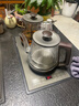 友家鋪子（Biooner）全自動(dòng)上水電熱水壺 茶臺燒水壺一體機家用辦公嵌入式茶桌茶幾茶具電茶爐套裝 RY-10蒸茶款1L 曬單實(shí)拍圖