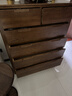 源氏木語(yǔ)全實(shí)木橡木五斗柜收納七斗柜臥室客廳家具電視柜簡(jiǎn)約抽屜儲物柜子 【4】胡桃色六斗柜95.9*40.2*115.6cm 整裝 曬單實(shí)拍圖