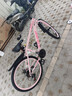 ICOLOUR自行車(chē)成人山地車(chē)公路賽車(chē)單車(chē)騎行變速內走線(xiàn)學(xué)生男女青少年 【薔薇粉】非減震-鋼架輻條輪 26寸21速（160-180cm） 曬單實(shí)拍圖