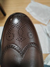 森達正裝皮鞋男春秋牛皮布洛克商務(wù)皮鞋JDZ36CM5 深棕 41 曬單實(shí)拍圖