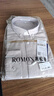 羅蒙（ROMON）純棉牛津紡長(cháng)袖襯衫男春秋中青年時(shí)尚職業(yè)工裝襯衣1085卡其40 曬單實(shí)拍圖