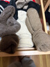 俞兆林70%羊毛襪子女加厚秋冬季保暖中筒毛圈襪加絨美利奴女士東北長(cháng)襪 曬單實(shí)拍圖