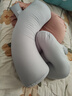 BabyWatch孕婦枕護腰側睡枕托腹U形側臥抱枕睡覺(jué)用品女神枕PLUS-黛粉 曬單實(shí)拍圖