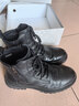 紅蜻蜓男鞋高幫馬丁靴男加絨保暖工裝靴子男厚底秋冬時(shí)裝靴 WTD429311R 曬單實(shí)拍圖