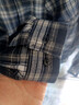 SWAMP AREA復古格子襯衫男春夏寬松休閑港風(fēng)長(cháng)袖襯衣外套CS006藏青L 曬單實(shí)拍圖